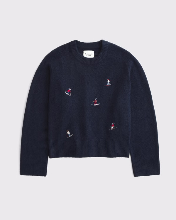The A&F Madeline Crew Sweater | Abercrombie & Fitch (US)