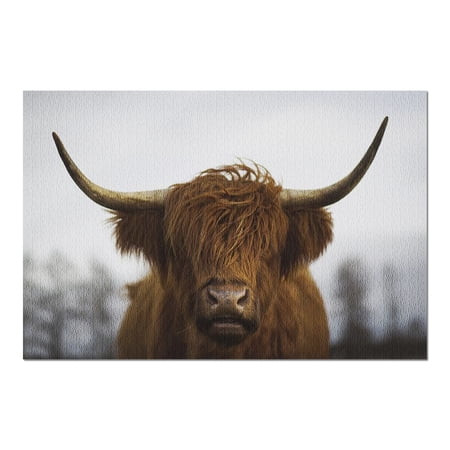 Scottish Highland Cattle Portrait 9007135 (20x30 Premium 1000 Piece Jigsaw Puzzle, Made in USA!) | Walmart (US)