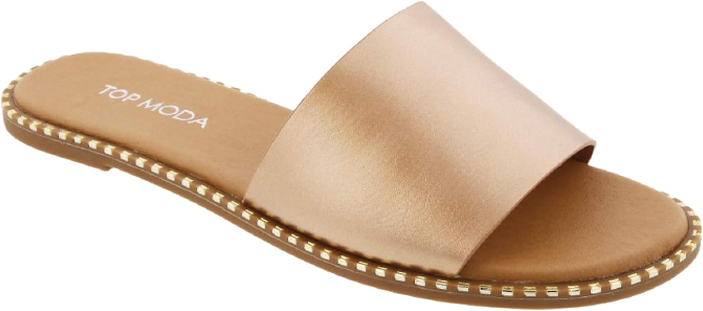 Women Open Toe Flat Fashion Sandals | Amazon (US)