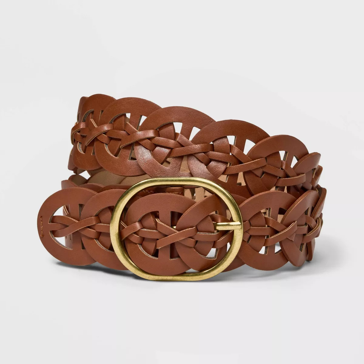 Women's Linked Center Bar Belt - Universal Thread™ Tan | Target