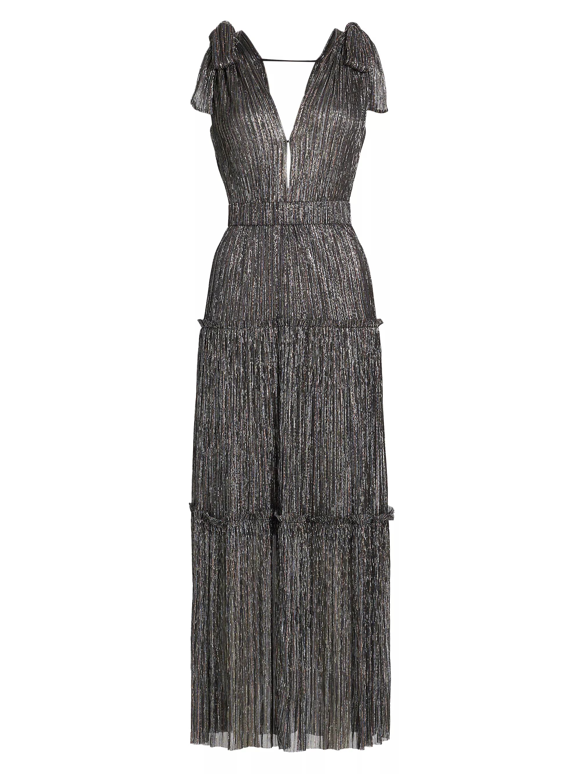Helena Metallic Tiered Maxi Dress | Saks Fifth Avenue