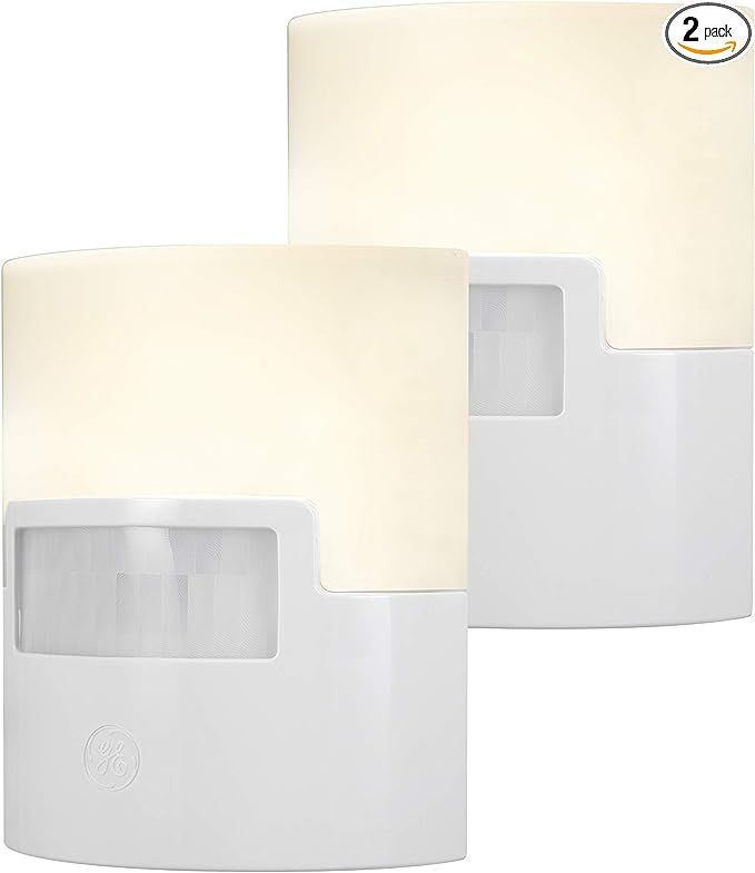 GE, 40 Lumens, Enbrighten LED Night Light, Motion Sensor, 2 Pack, Plug-in, UL Listed, Ideal for B... | Amazon (US)