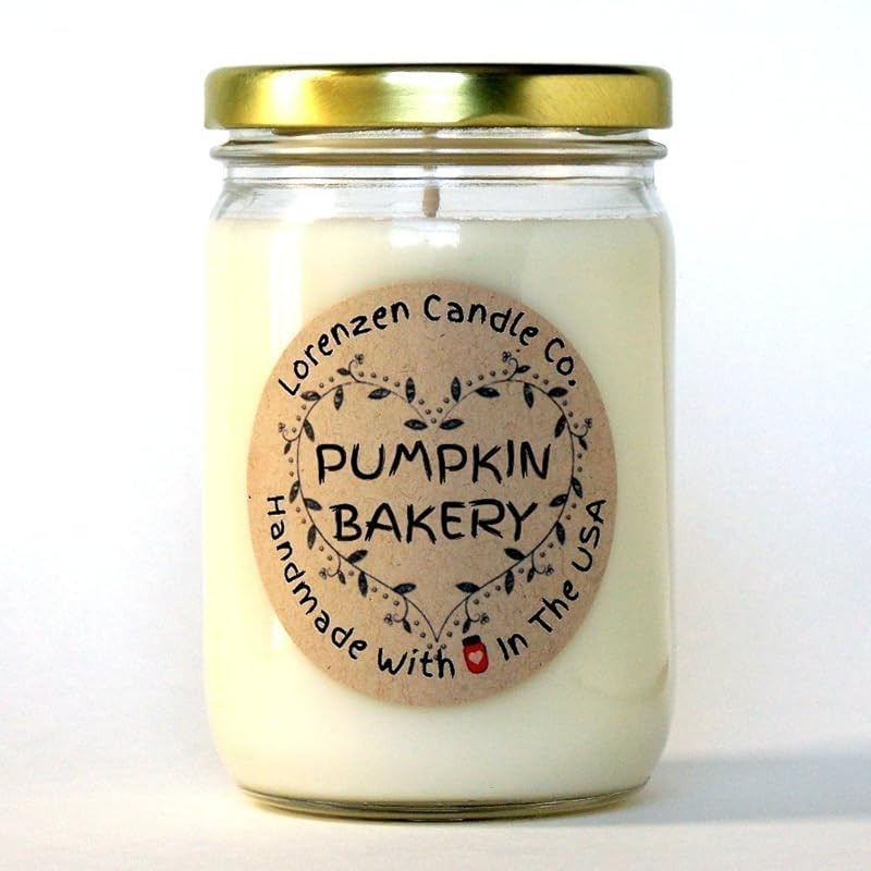 Pumpkin Bakery Soy Candle, 12oz | Handmade in the USA with 100% Soy Wax | Amazon (US)