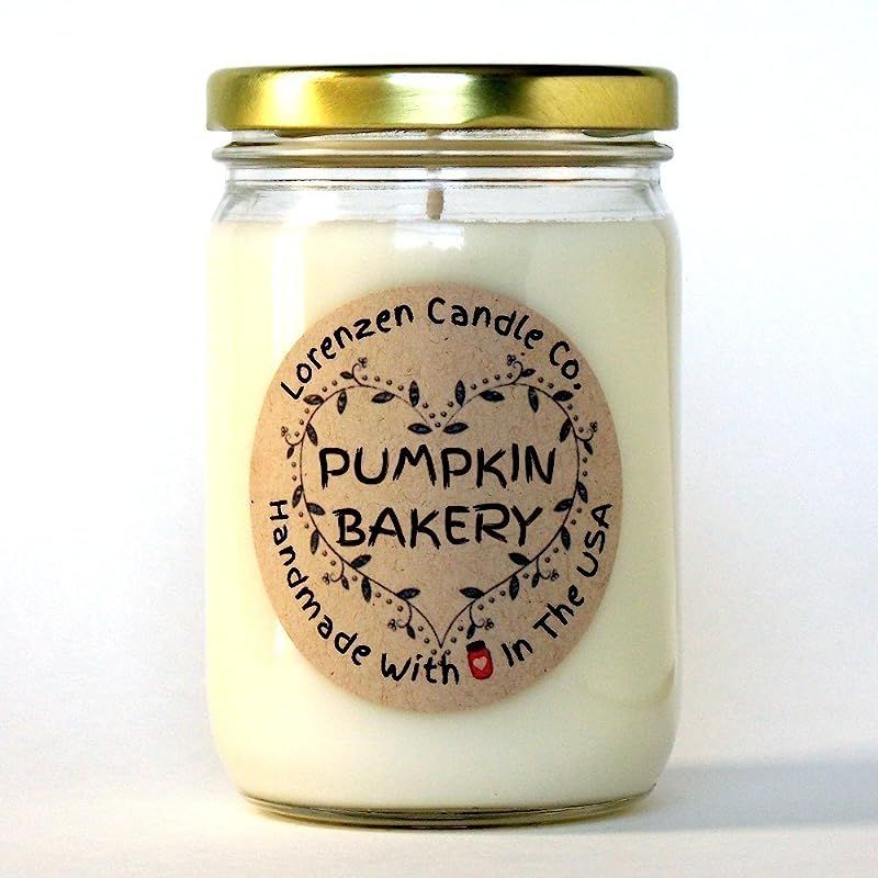 Pumpkin Bakery Soy Candle, 12oz | Handmade in the USA with 100% Soy Wax | Amazon (US)