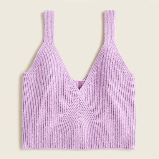 Cashmere cropped sweater-tank | J. Crew US