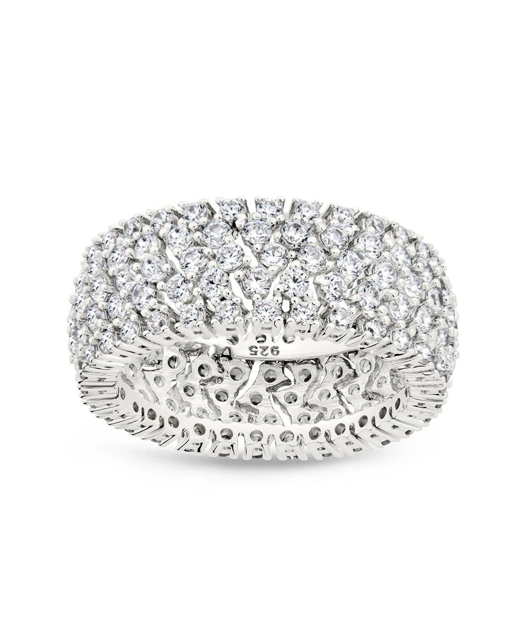 Sterling Silver Yvonne CZ Stacking Ring | Sterling Forever