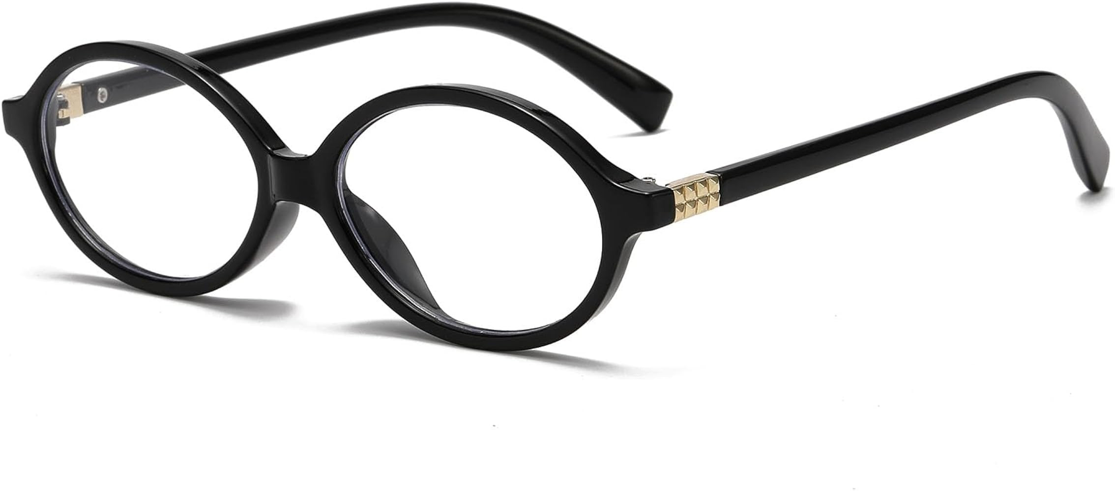 Fashion Oval Glasses for Women Men Retro Oval Tortoise Frame Blue Light Glasses Small Face Nerd E... | Amazon (US)