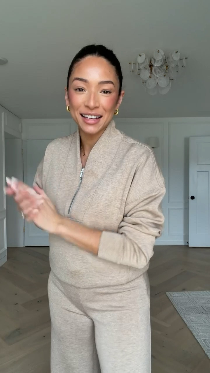 Use code NENAXSPANX for 15% OFF your first order! This material is SO comfortable and buttery soft! Wearing size S half zip and size S Tall wide leg pants @spanx #spanxpartner 

Work from home outfit 
Airport outfit 
Travel outfit 
Errands outfit 
Causal outfit 

#LTKootd #LTKSeasonal #LTKTravel