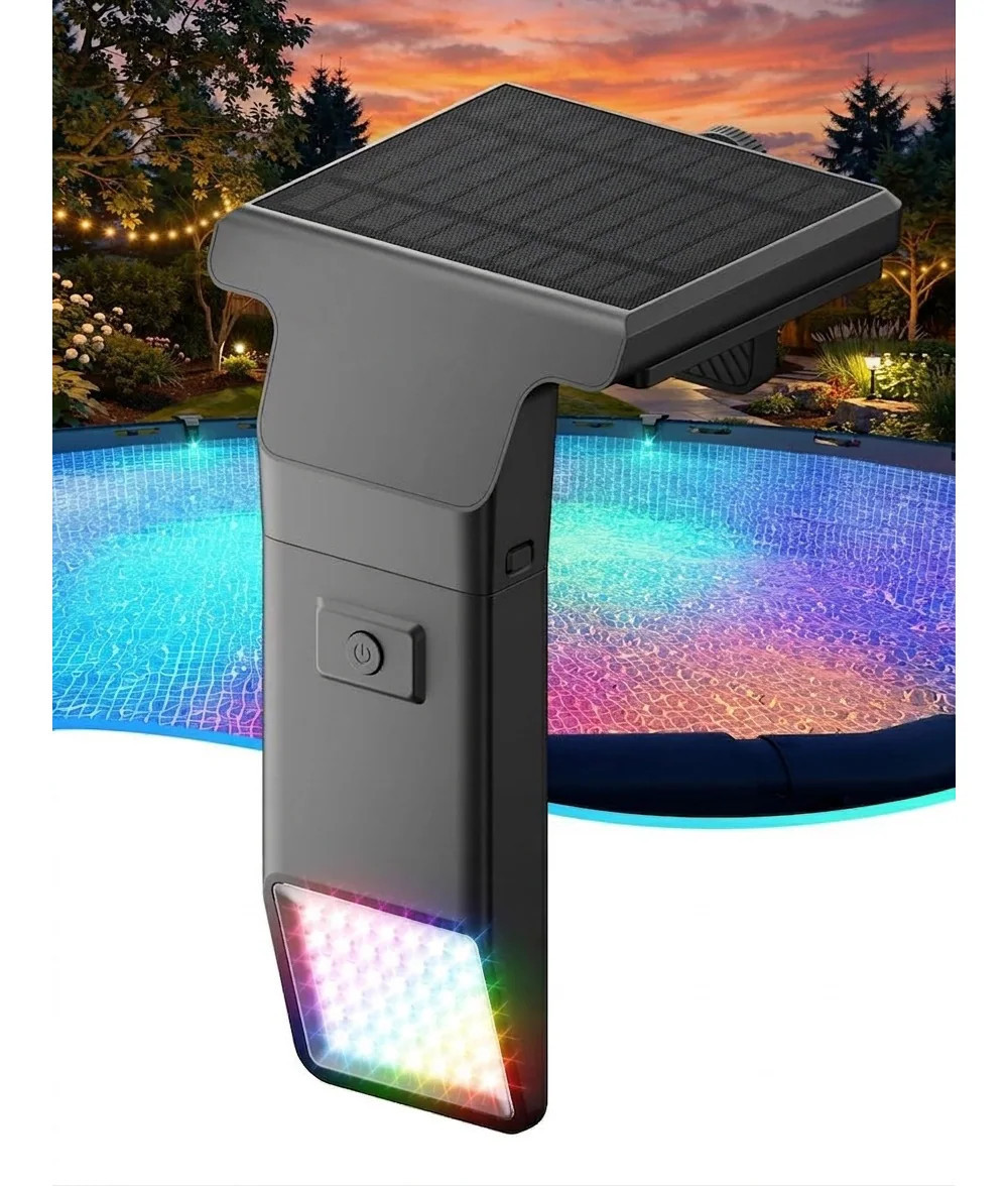 Oyezvary Solar Pool Light for Inground and Above Ground Pools 10 Color 4 Mode LED Waterproof Remote Timer 1 Pack Fits 18ft to 32ft Pools one_size | Lowe's