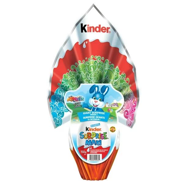 Kinder Surprise, Kinder Maxi Surprise Egg, Jumbo Chocolate Easter Egg with Toy, Classic, 150 g | Walmart (CA)