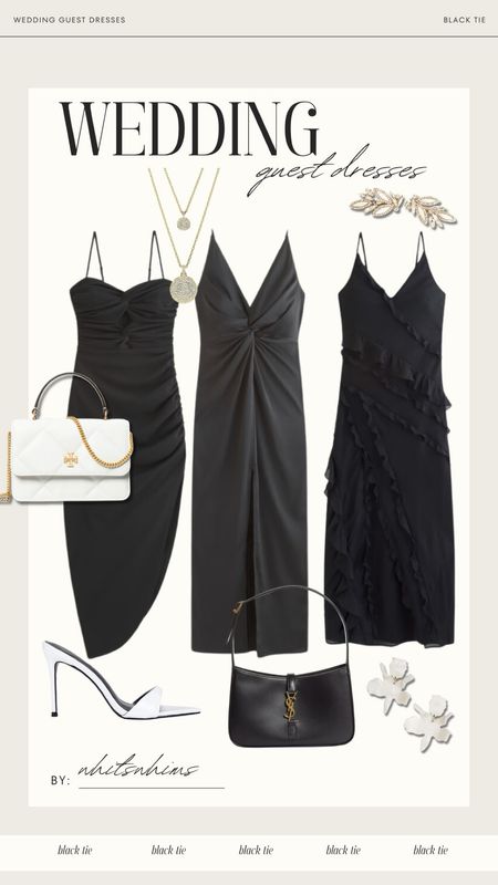 Black tie wedding dresses and how I would style them!! 

Wedding guest dress 
Wedding guest 
Special event 
Gala 
Summer outfit back dress 

#LTKStyleTip #LTKWedding #LTKParties