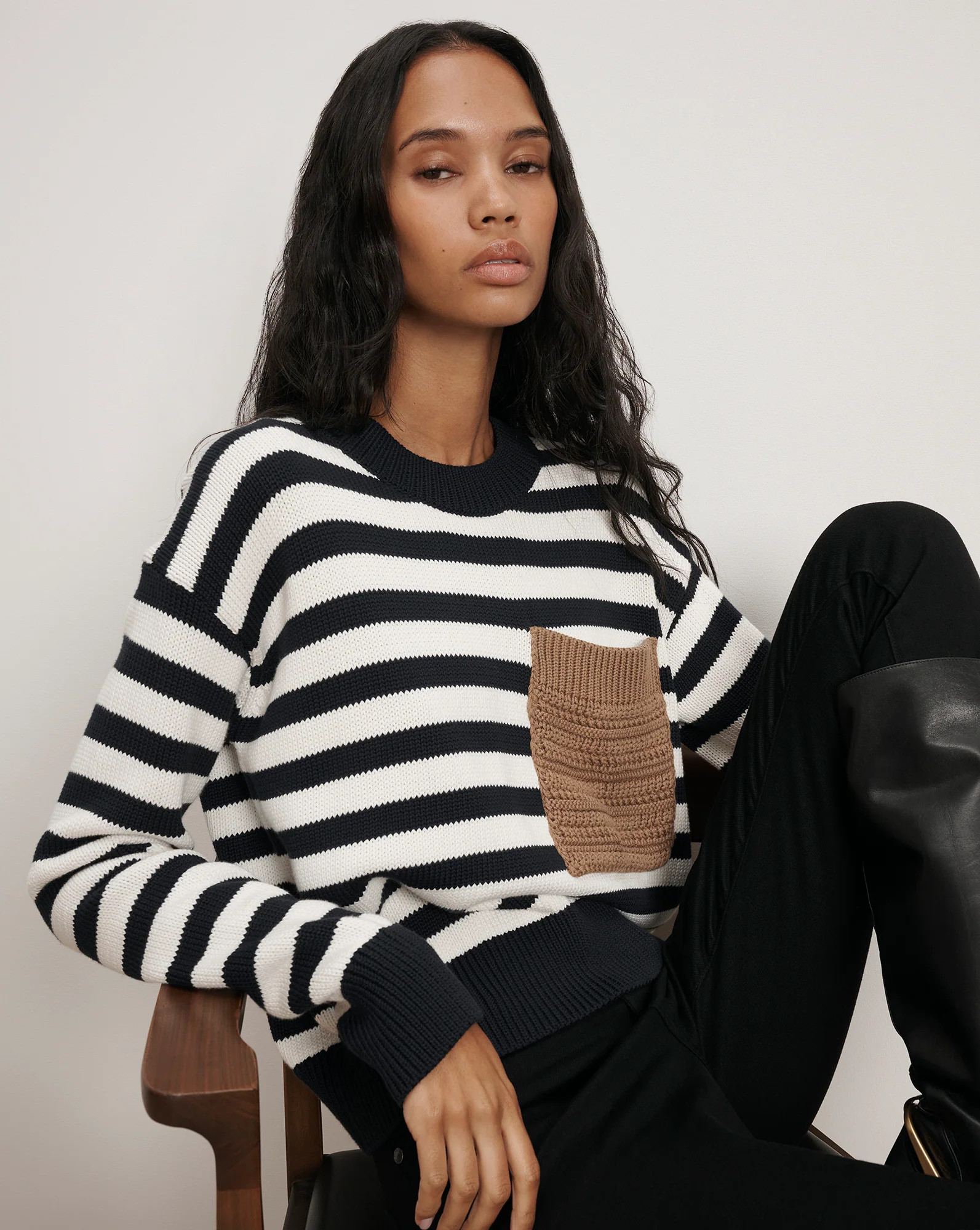 Emile Striped Pullover | Veronica Beard