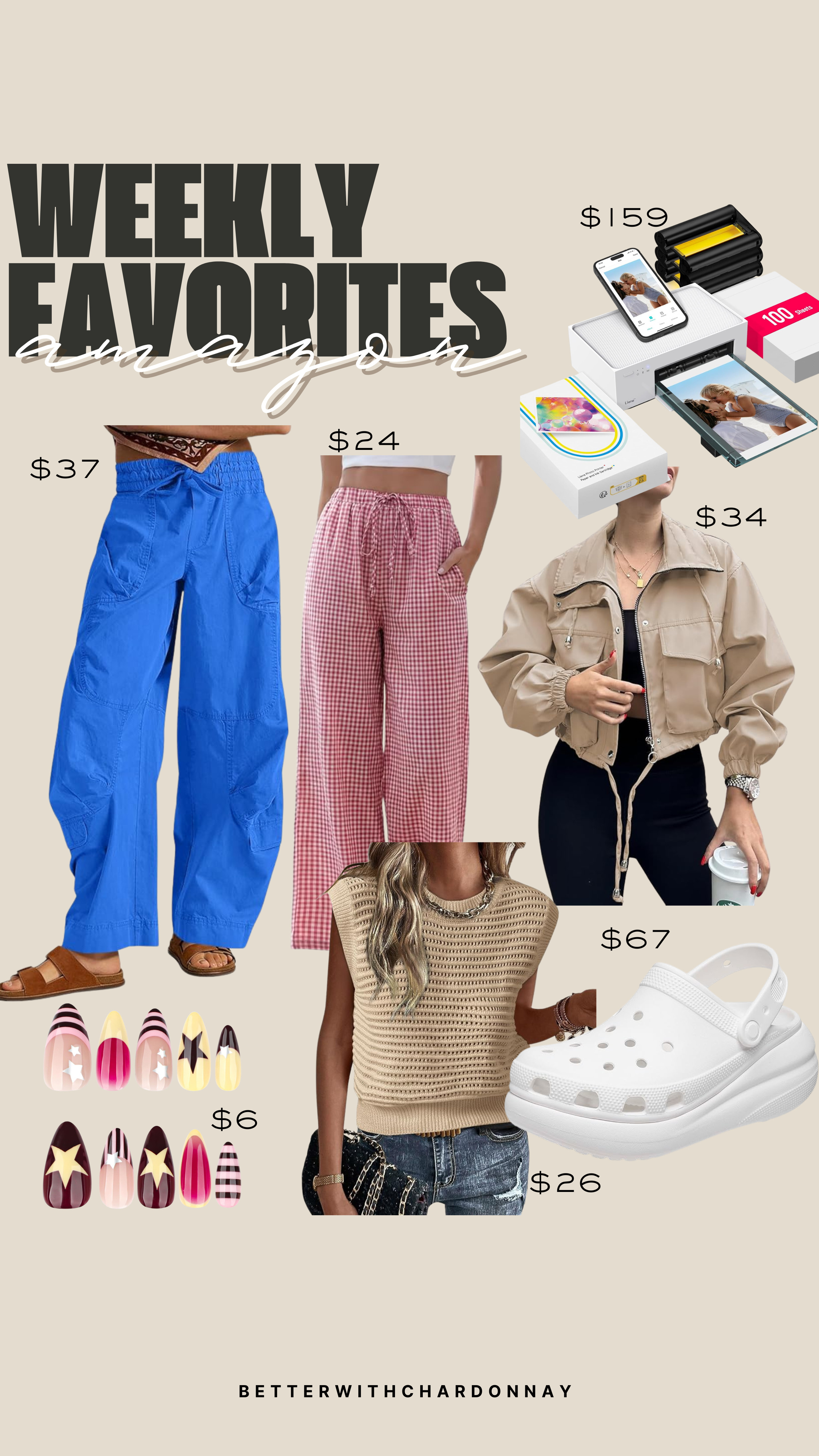 Amazon weekly favorites!

amazon finds, amazon fashion, amazon pants, amazon tops, printer, nails, crocs 

 #LTKSeasonal