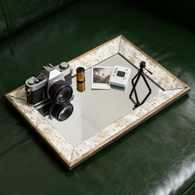 Spassway Mirrored Decorative Serving Trays Jewelry Tray Trinket Dish Ring Holder Dish Jewelry Plate Bowl Centerpiece for Living Room Kitchen | Target