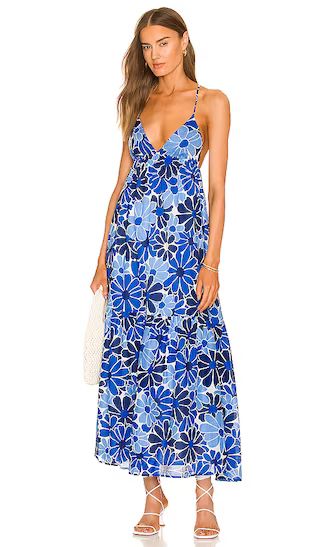 x REVOLVE Wilonna Midi Dress in Blue Canaria Floral | Revolve Clothing (Global)