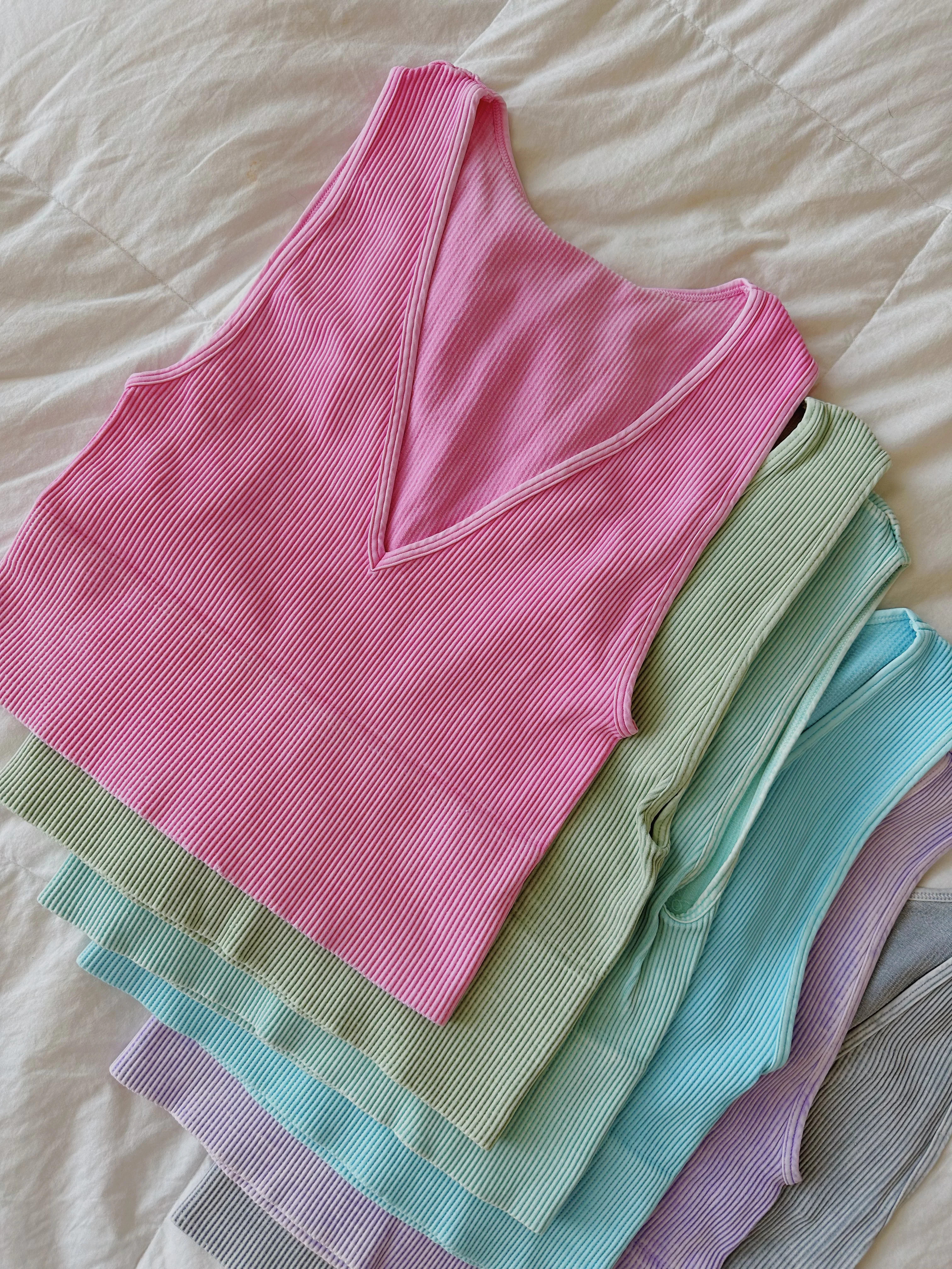 PLUNGE V-NECK TANK | Olivelynn Designs