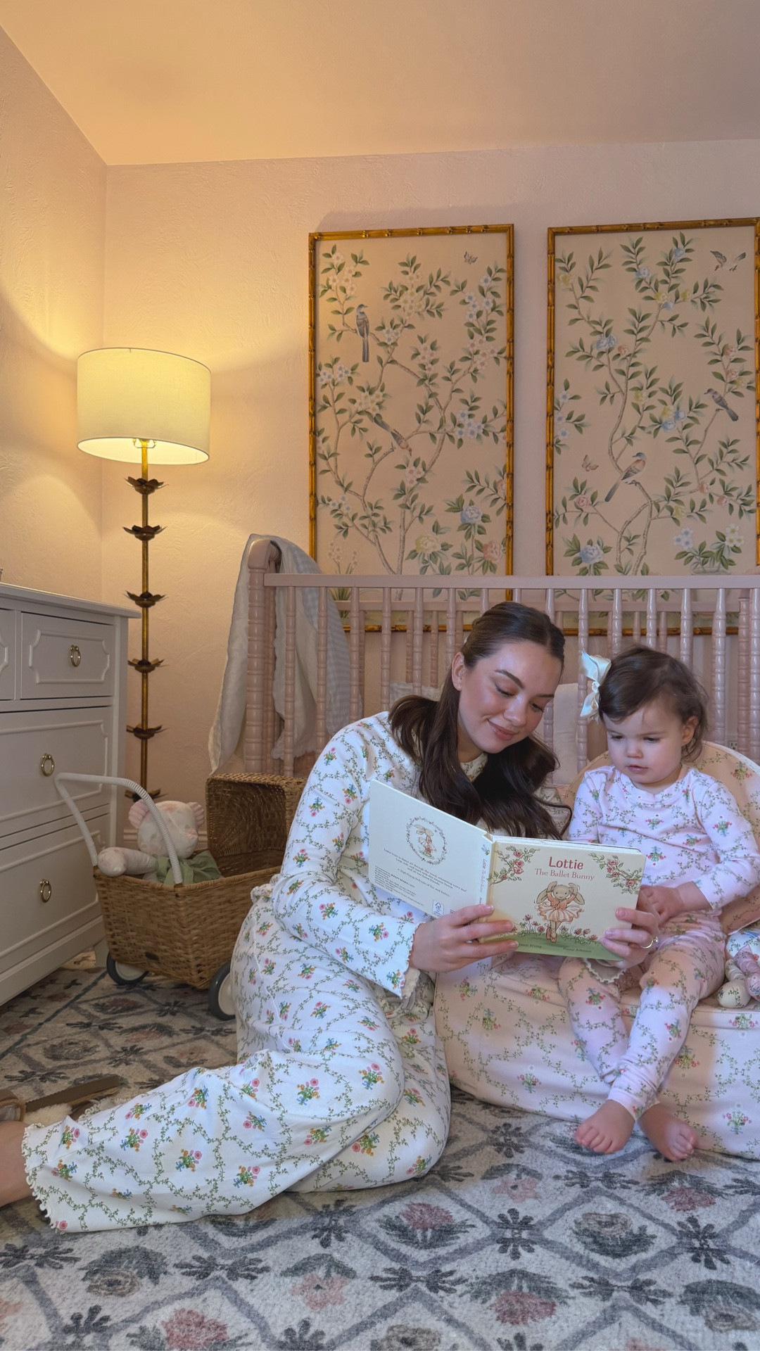 the sweetest print 🩰🕯️🧸 this chair, bear, and matching pjs make the perfect gift for your toddler or baby girl for christmas 🎄 

baby girl gifts, baby girl gift guide, toddler girl gift guide, matching holiday pjs, mom and daughter, girl mom 

#LTKHoliday #LTKGiftGuide #LTKBaby