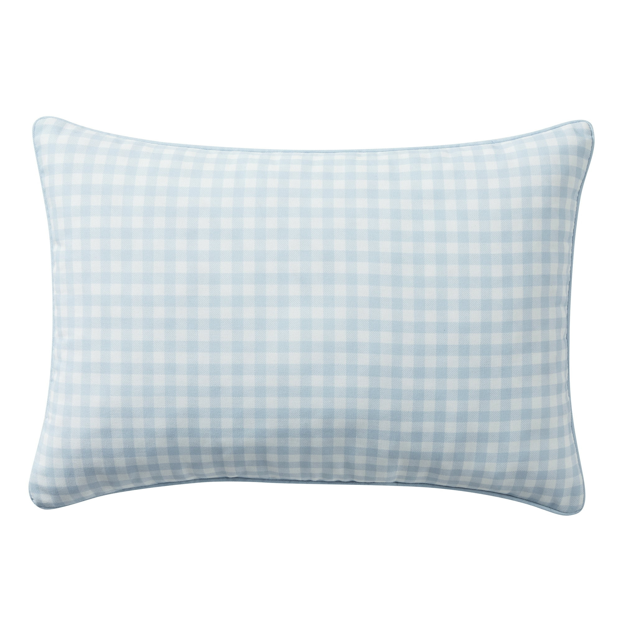 My Texas House Blue Gingham 14" x 20" Outdoor Pillow | Walmart (US)