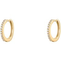 14K Solid Gold 11mm Genuine Natural Diamond Hoop Huggies, Earrings, Tiny Real Earrings | Etsy (US)