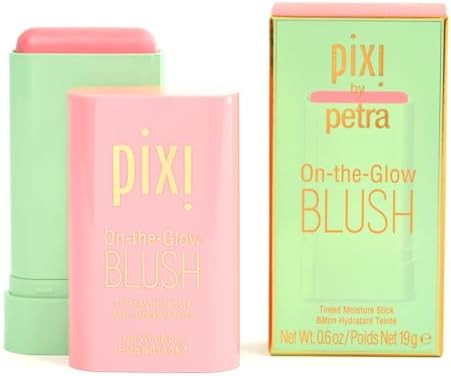 Pixi On-the-Glow Blush - Fleur, Hydrating Tinted Moisture Blush Stick with Ginseng, Aloe Vera & F... | Amazon (US)