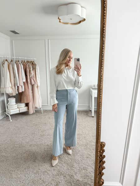 Gorgeous spring workwear outfit! This blouse from Petite Studio is my favorite! Fits perfectly and runs tts! Use my code AMANDA25 for 25% off at Petite Studio! 
Work outfits // spring outfits // dressy outfits // Petite Studio finds 

#LTKSeasonal #LTKworkwear #LTKstyletip