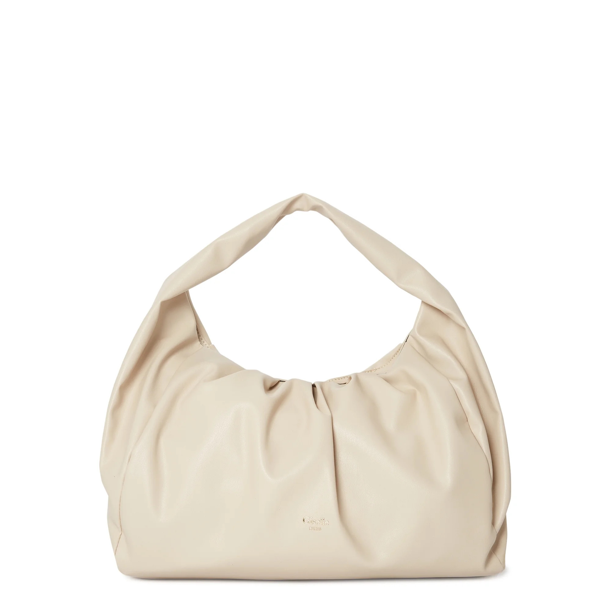 Giselle Paris Women's Adele Vegan Leather Ruched Shoulder Bag | Walmart (US)