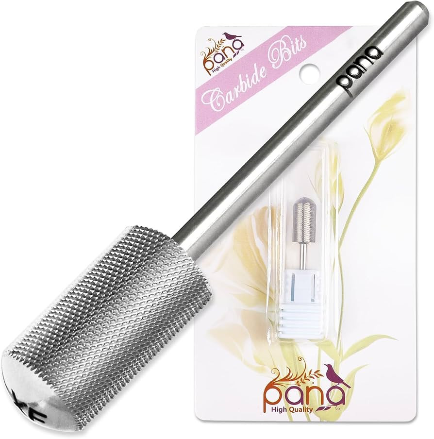 PANA 3/32" Large Smooth Round Top Safety Carbide Nail Drill Bit for Gel Polish & Acrylic Removal ... | Amazon (US)