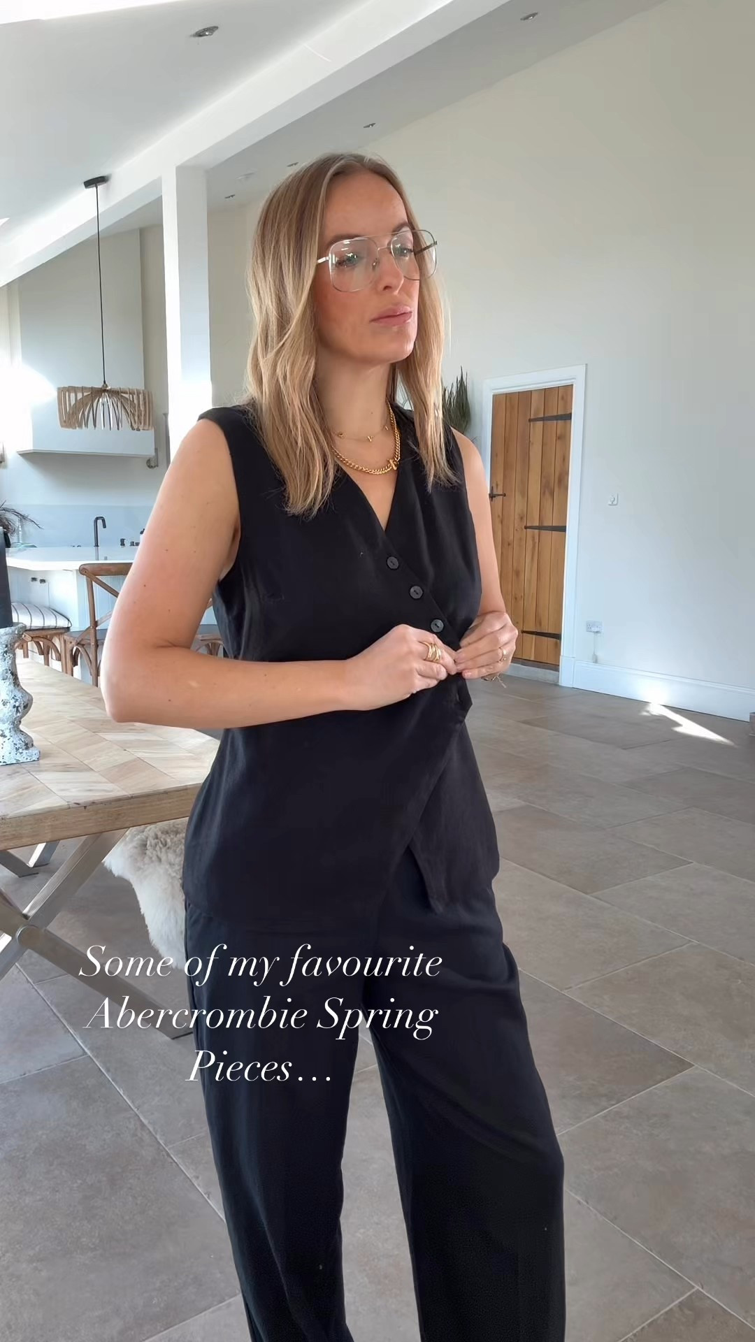 New in spring at Abercrombie & Fitch along with some of my trusted favourites ! 


Linen co - ord - a best selller for the brand. Waistcoat is a good length and has tie to cinch the waist at back if desired. Trousers hang beautifully , they are a loose straight leg with tailored stretch waistband and pockets . Medium in waistcoat and 30 long in trousers. 

White cami - double layer and non see through , extra cups in bra section . I wear a medium - slight gape on my bust (34c)

Drapey track pants , amazing! Hang well - I wear medium long 
(Cone in black too now) 

Linen blouse - perfect easy fit (not too oversized!) great weighty linen viscose fabric , I wear size large. 

The wide leg jeans are such a great fit , clients love them. Wearing a 30 long. 

Dress is a lovely cut , fitted through the body and supportive. Bra doesn’t show and has strap adjusters and pockets. Wearing a medium . 

Denim barn jacket - I wear medium for a loose fit. 

Ad 


#LTKsummer #LTKspring #LTKuk