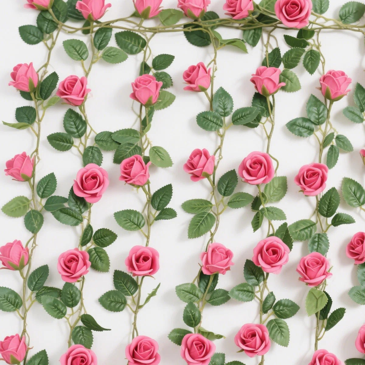 6pack 5.9ft Flower Garland Artificial Fake Rose Garland Vine Artificial Flowers for Decoration Fl... | Wayfair North America