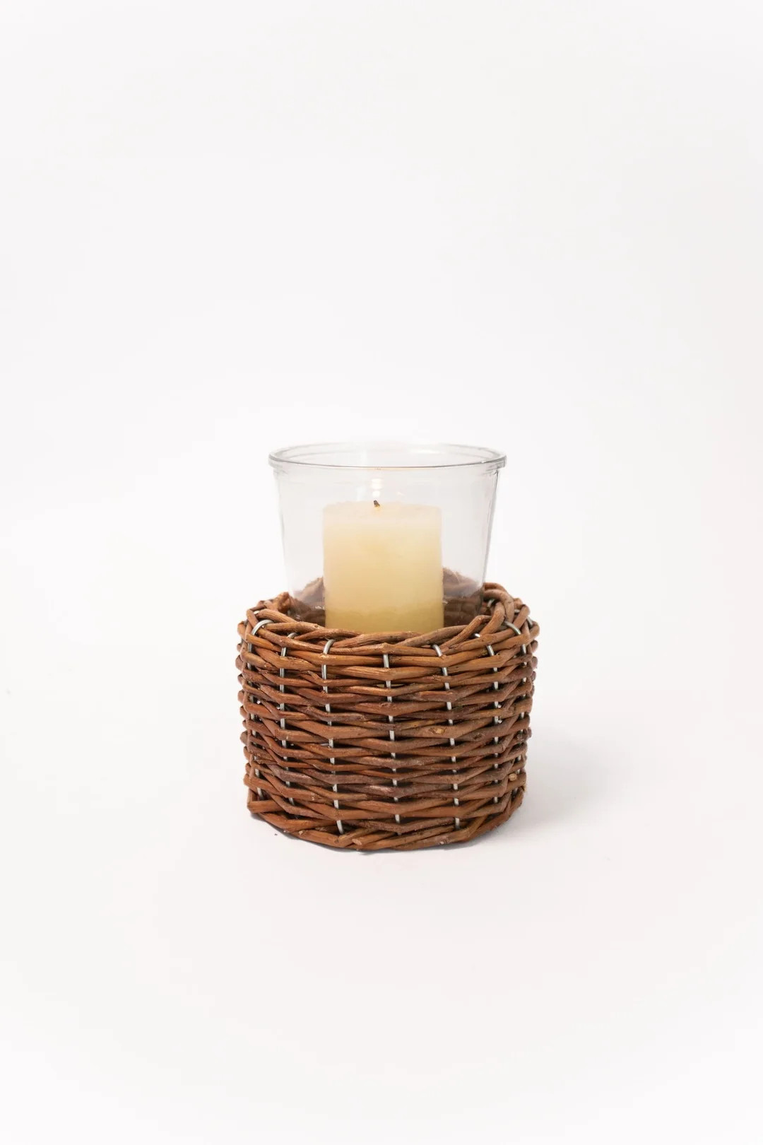 Woven Willow Hurricane Vase - 2 Sizes | THELIFESTYLEDCO