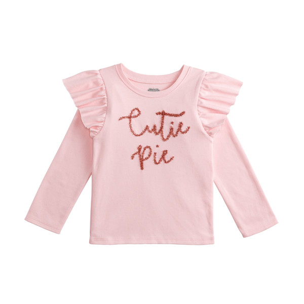 Pumpkin Tinsel Toddler Tee | Mud Pie