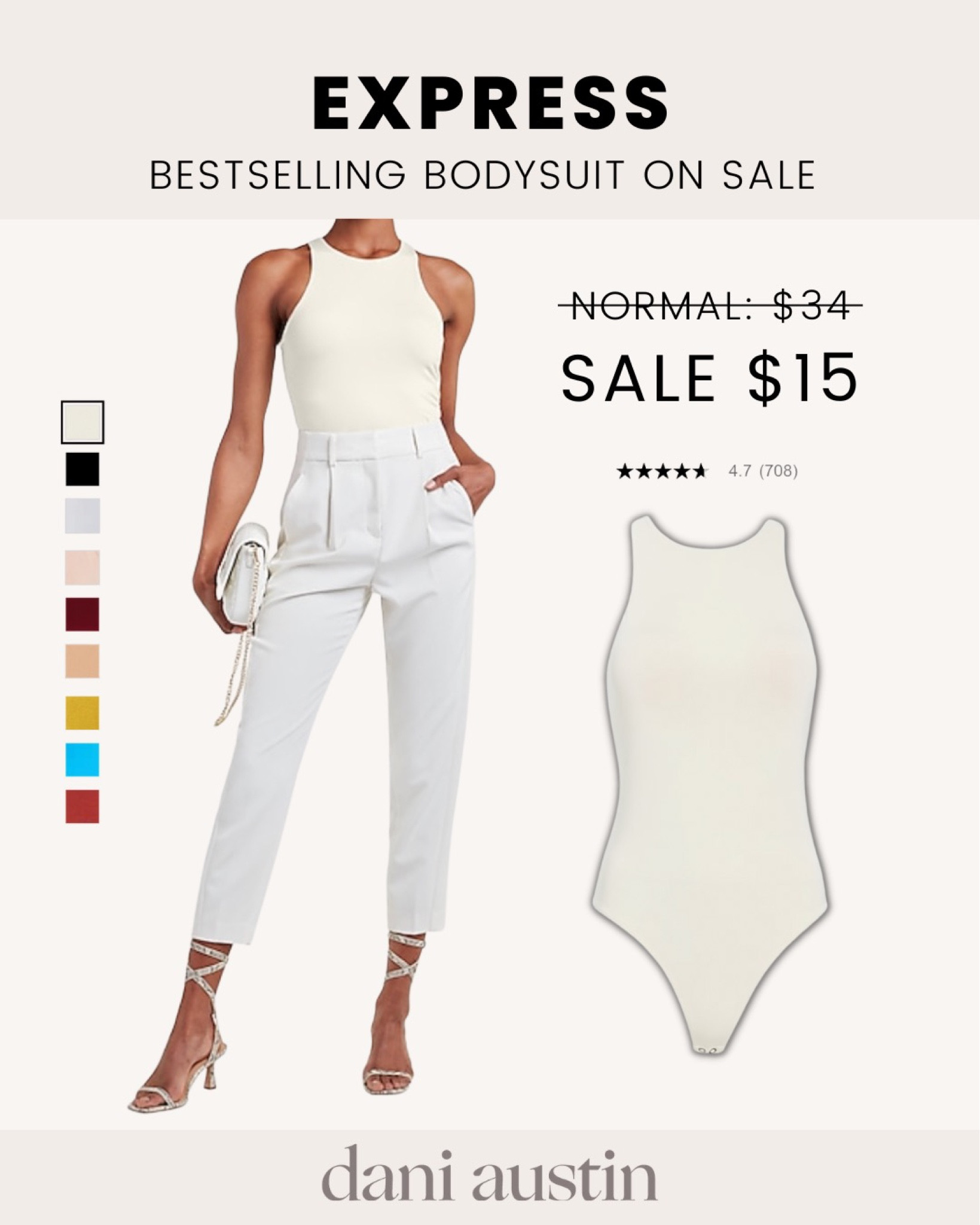 Express staple bodysuit on sale for only $15! Such a deal 🤩

#LTKunder50 #LTKsalealert #LTKSeasonal