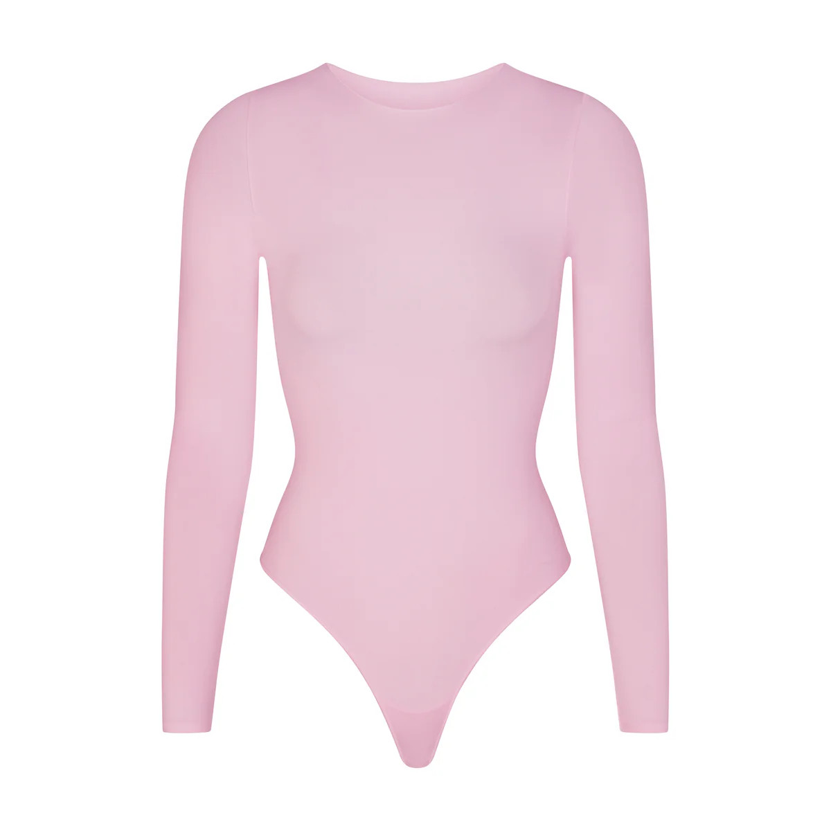ESSENTIAL CREW NECK LONG SLEEVE BODYSUIT | SKIMS (US)
