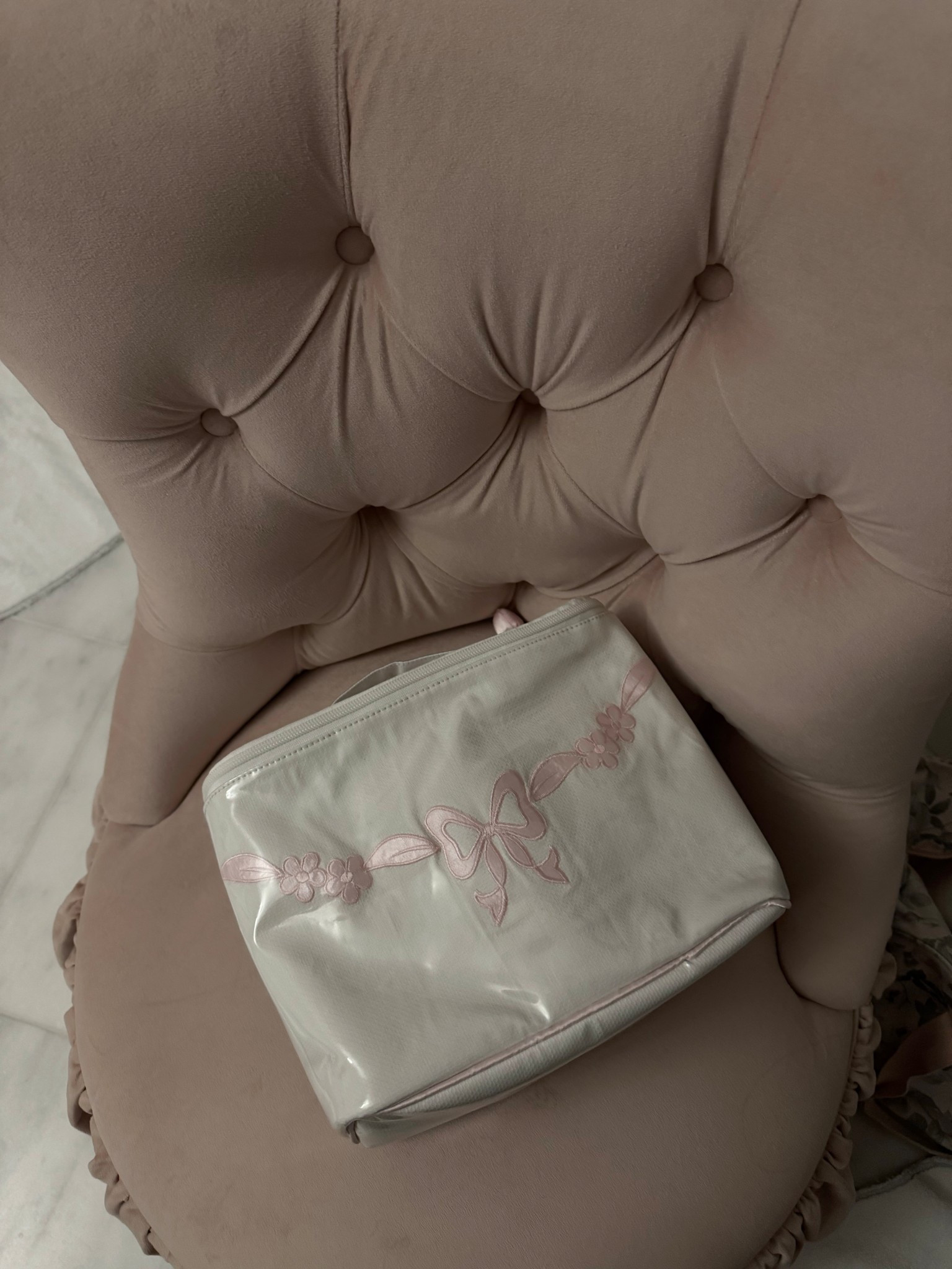 My beloved train case in a bow pattern! Obsessed with this for travel. 

#LTKTravel #LTKgrwm #LTKBeauty