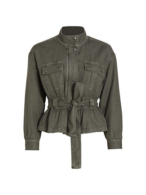 Splendid Evander Belted Linen-Blend Jacket | Saks Fifth Avenue