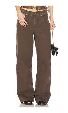Jaded London Colossus Wide Leg Jeans in Chocolate Brown from Revolve.com | Revolve Clothing (Global)