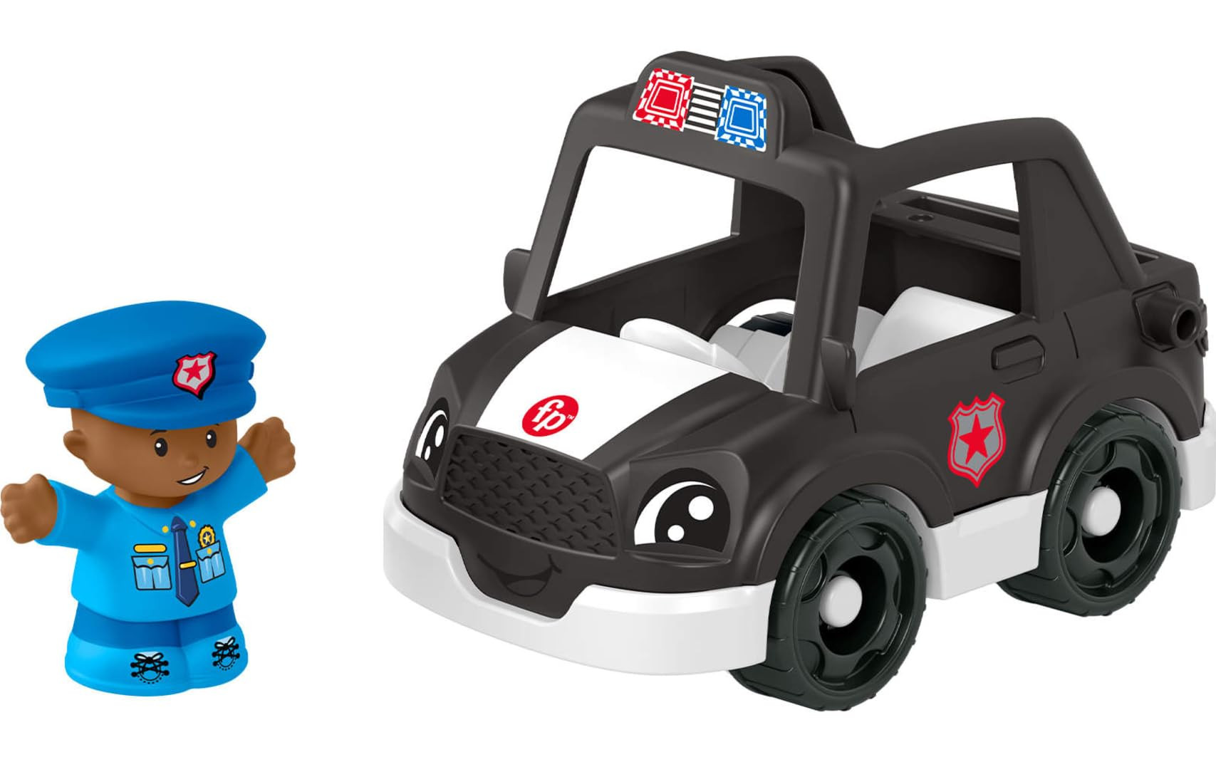 Fisher-Price Little People Toddler Toys Police Car Push-Along Vehicle & Figure for Pretend Play P... | Amazon (US)