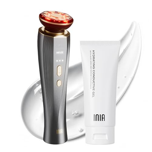 INIA 3-in-1 Skin Tightening Device True Beauty Glow Facial Massager Red Light Therapy for Face and Neck | Amazon (US)