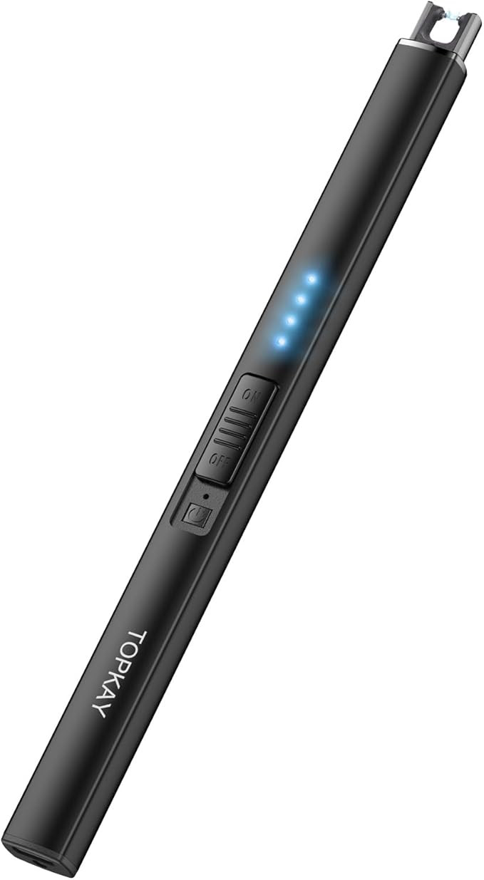 Electric Candle Lighter, Stocking Stuffers for Women Men Adults, Windproof Flameless USB Recharge... | Amazon (US)