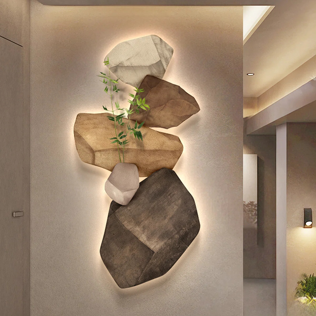 Black,Brown Free Form Sandstone Wall art | Wayfair North America