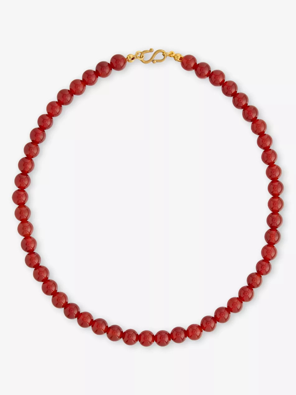 Sol Red Agate Beaded Necklace | Selfridges