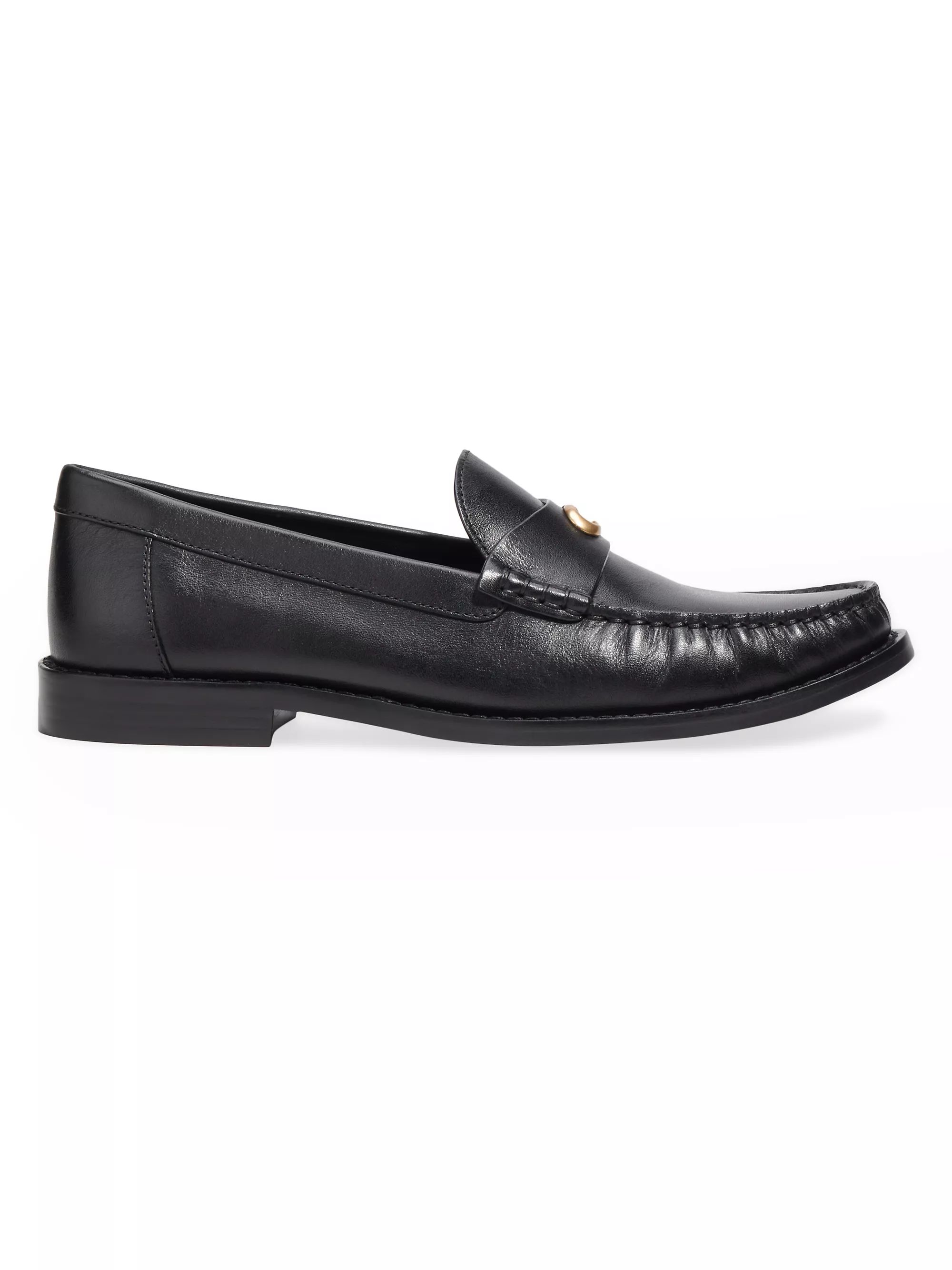 BlackAll Oxfords & LoafersCOACHJolene 12MM Leather LoaferRating: 1 out of 5 stars1$175SELECT SIZE... | Saks Fifth Avenue