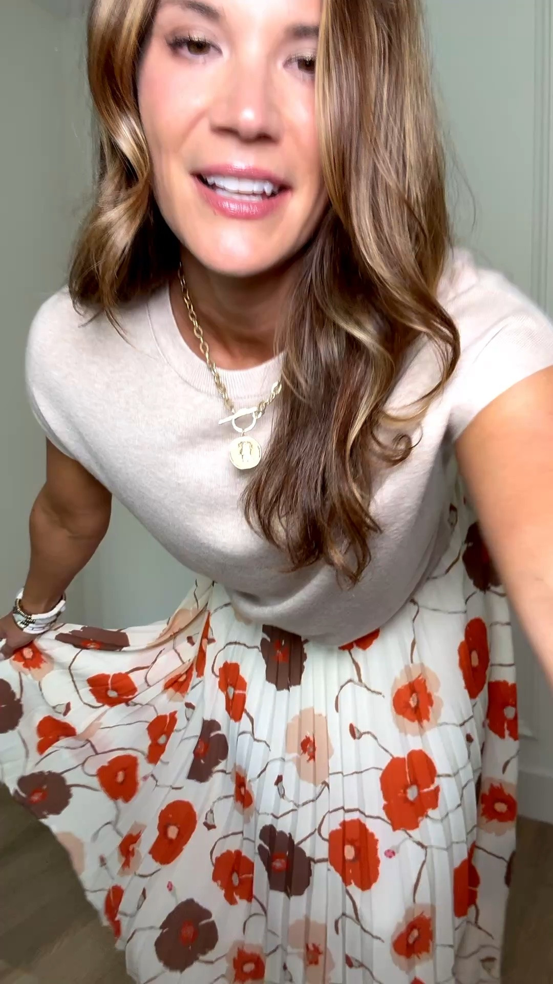 This floral midi skirt is such a versatile piece because it can be styled so many different ways. Paired with a neutral tee, it creates an effortless everyday look that’s perfect for brunch, church, work, or summer gatherings while letting the bold floral print be the star of the outfit.

Floral midi skirt, Neutral outfit ideas, Feminine summer style, Midi skirt outfit, Casual chic fashion, Church outfit inspiration, Everyday elevated style, Summer wardrobe staples, StangandCo

#LTKTall #LTKSeasonal #LTKootd