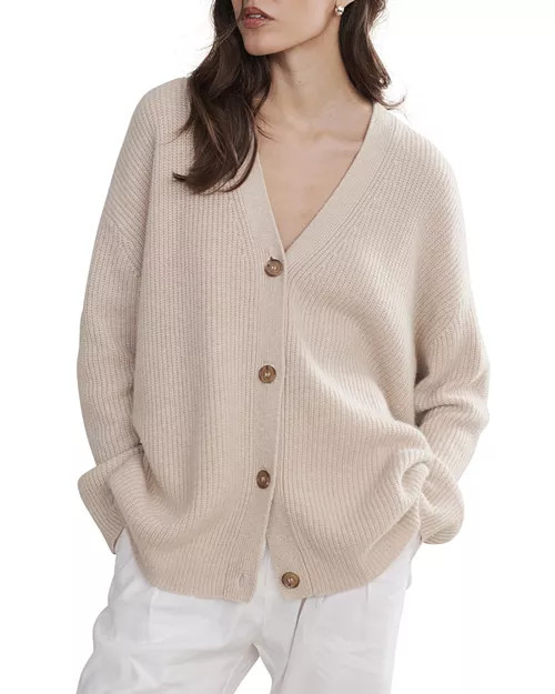 Cashmere V Neck Cardigan Sweater | Bloomingdale's (US)