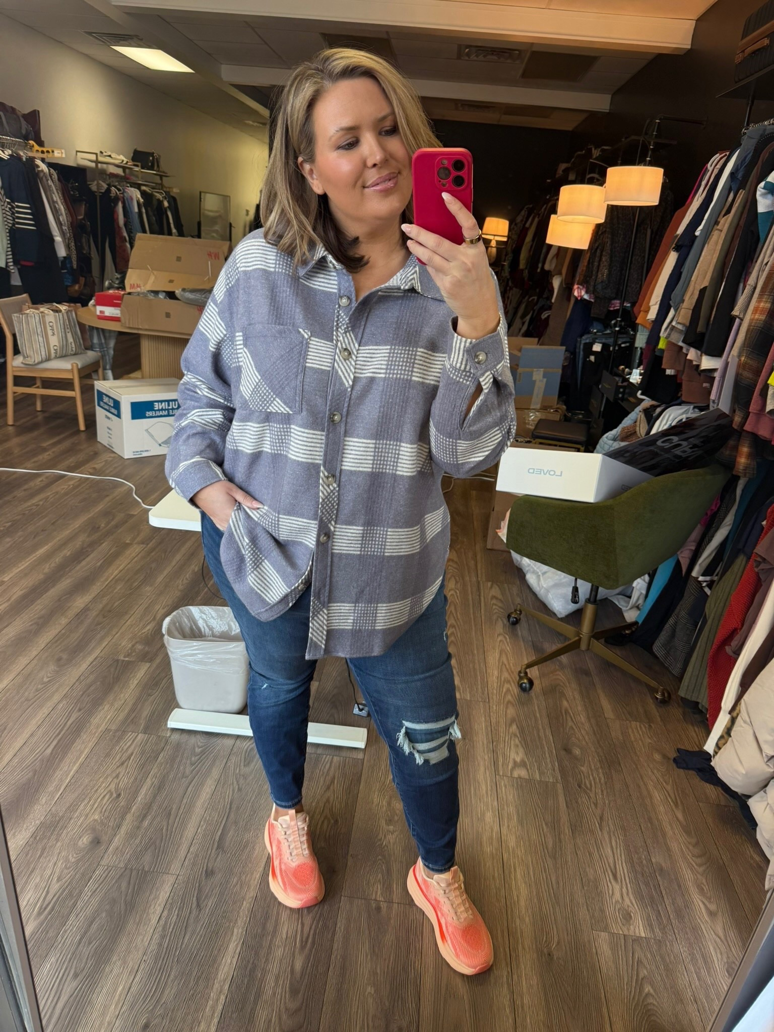 Wearing an 18 in the jeans and wearing a 2X in the shacket.

Plus size fashion, everyday outfit ideas, trendy fashion, comfy casual, mom style, midsize fashion, Maurices haul

#LTKPlusSize #LTKOver40 #LTKootd