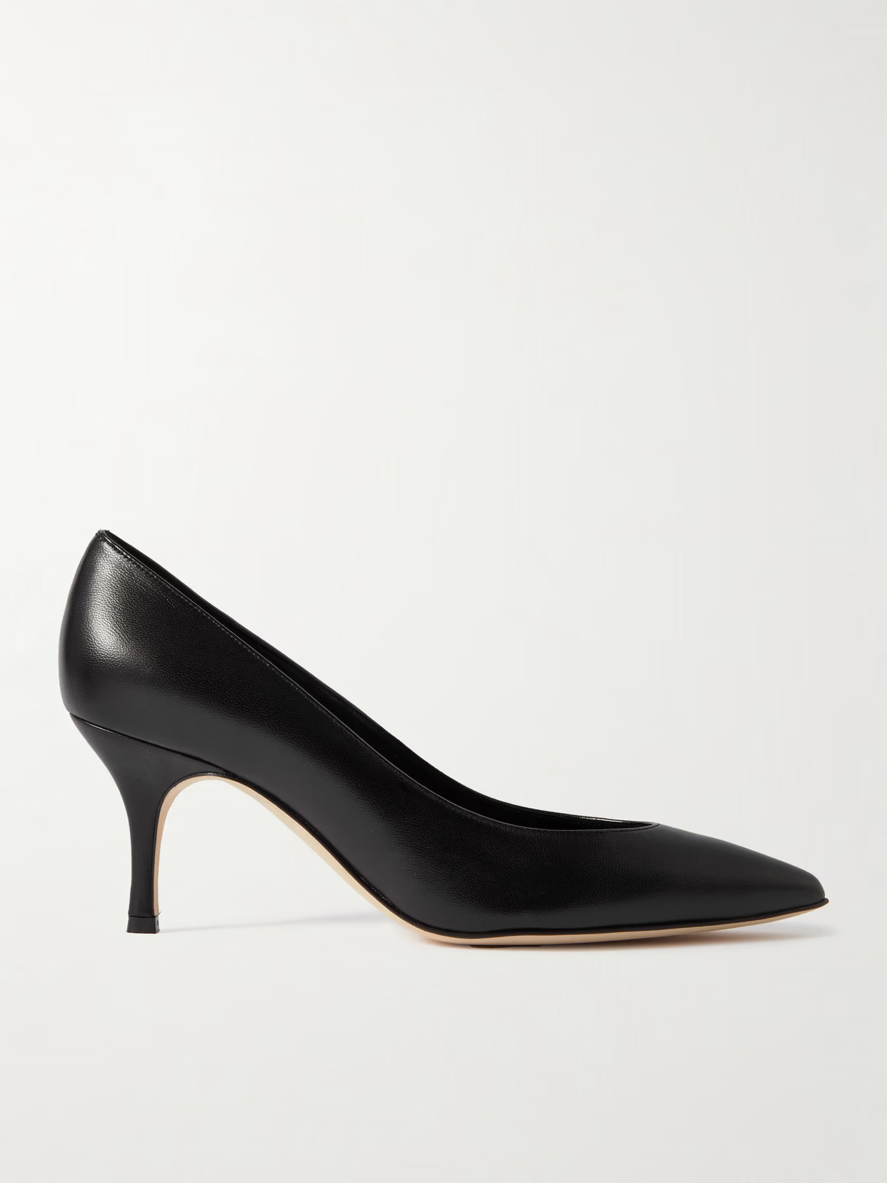 Manolo Blahnik - Kietta 70 Leather Pumps - Black - IT36.5 | NET-A-PORTER APAC