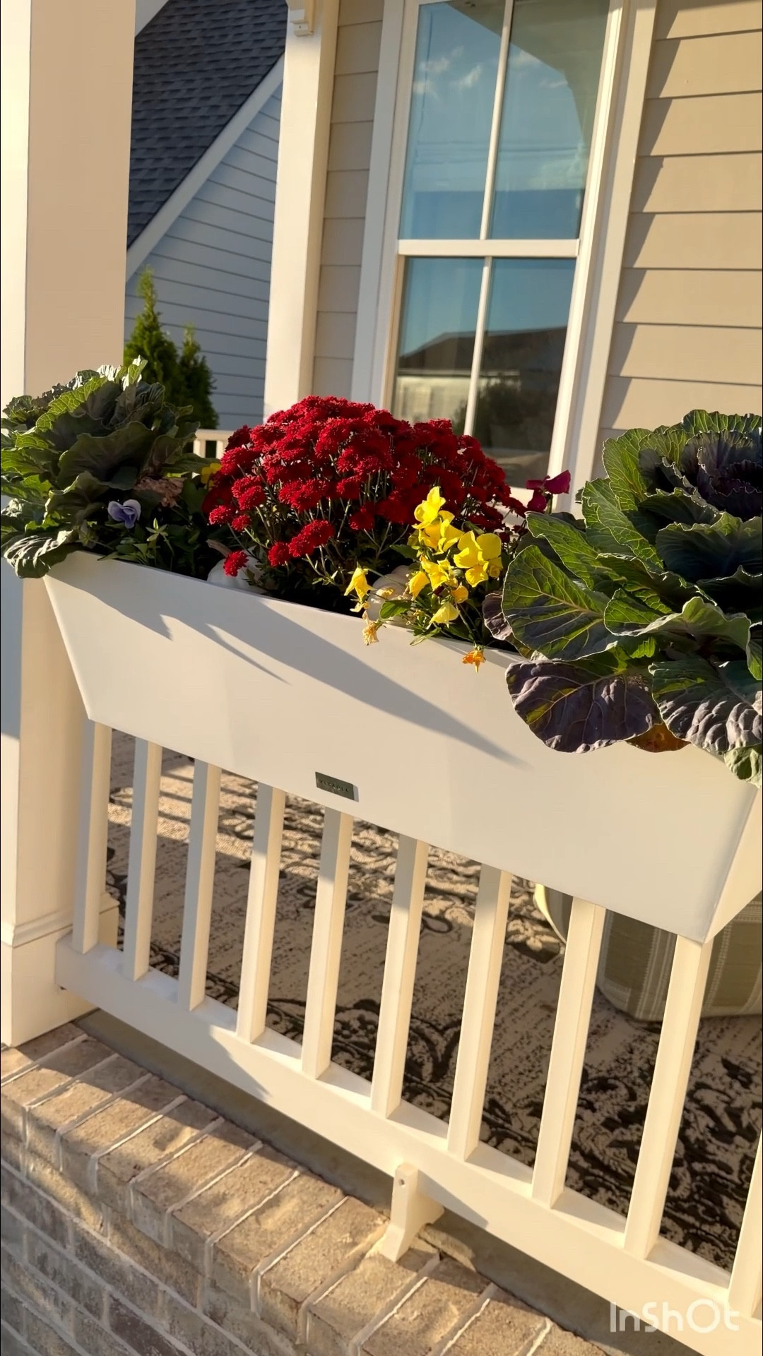 Railing planter boxes perfect for curb appeal and your fall blooms! 

#LTKHome
