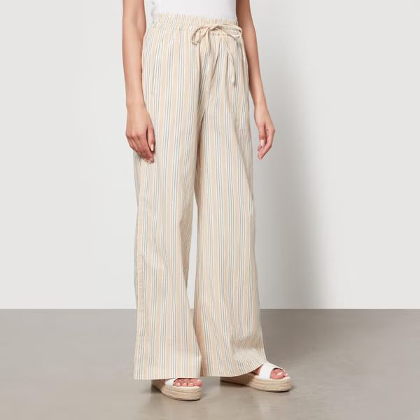 Aligne Hillier Cotton-Poplin Wide-Leg Trousers | The Hut (UK)