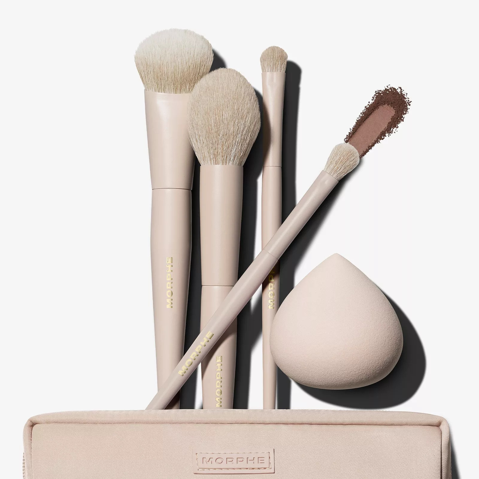 Morphe Oat Latte 5-Piece Face & Eye Brush Set | Ulta