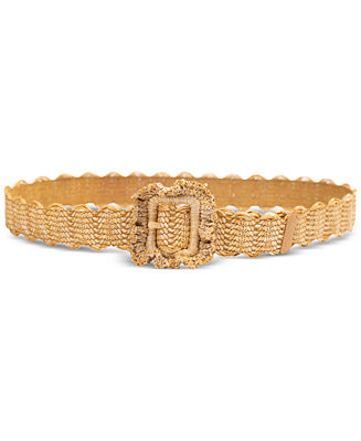Women's Scalloped Edge Raffia Woven Belt | Macy's
